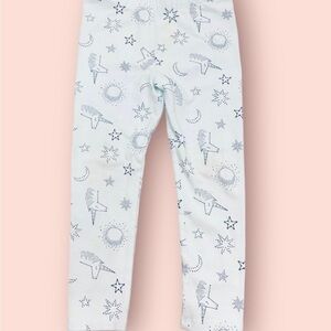 Cat & Jack pajama pants unicorn moon stars print blue girl 3T